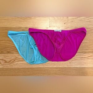 Rick Majors Men's Swim Briefs Set - Pink and Blue